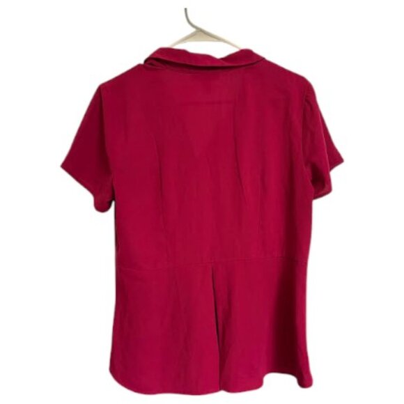 Dana Buchman Pink/Red Women's Button up Shirt - Size M - Picture 2 of 3